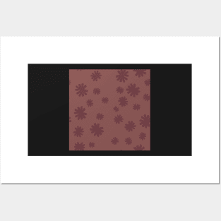 Minimal Plum Floral pattern Posters and Art